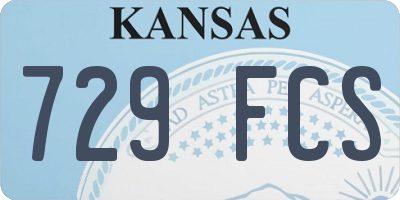 KS license plate 729FCS