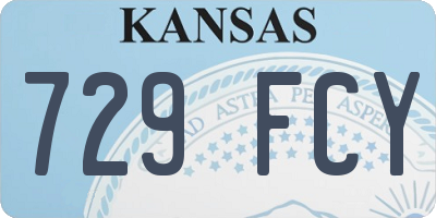 KS license plate 729FCY
