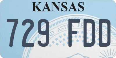 KS license plate 729FDD