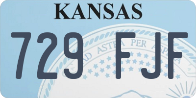 KS license plate 729FJF