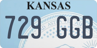 KS license plate 729GGB