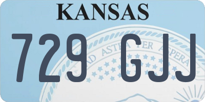 KS license plate 729GJJ