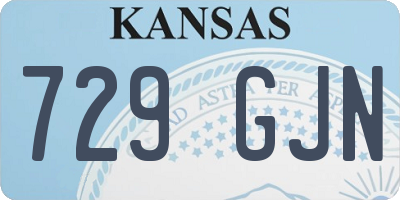 KS license plate 729GJN
