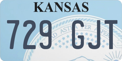 KS license plate 729GJT