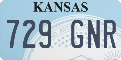 KS license plate 729GNR
