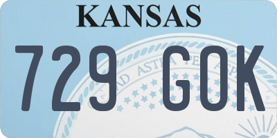KS license plate 729GOK