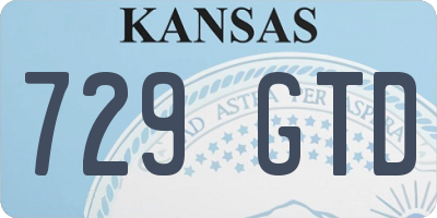 KS license plate 729GTD