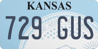 KS license plate 729GUS