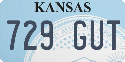 KS license plate 729GUT