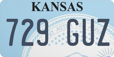 KS license plate 729GUZ