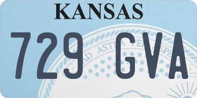 KS license plate 729GVA