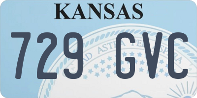 KS license plate 729GVC