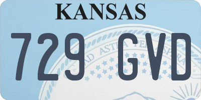 KS license plate 729GVD
