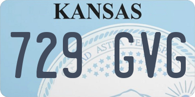 KS license plate 729GVG