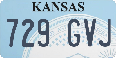KS license plate 729GVJ