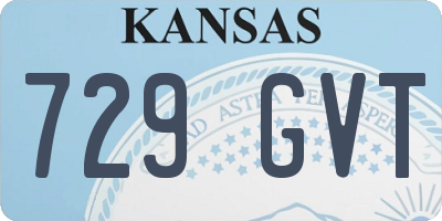 KS license plate 729GVT
