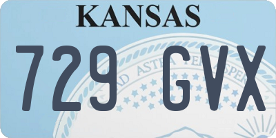 KS license plate 729GVX