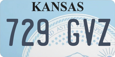 KS license plate 729GVZ