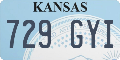 KS license plate 729GYI