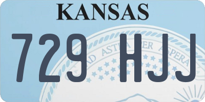 KS license plate 729HJJ