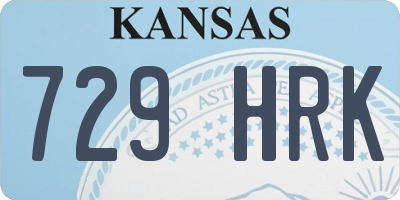 KS license plate 729HRK