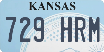 KS license plate 729HRM