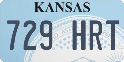 KS license plate 729HRT