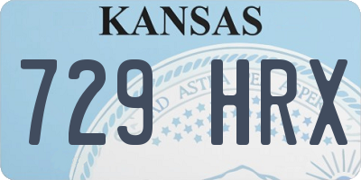 KS license plate 729HRX
