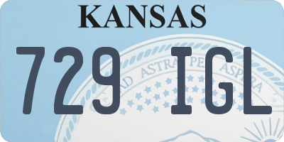 KS license plate 729IGL