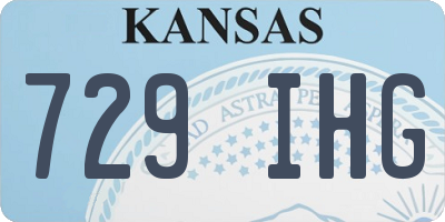 KS license plate 729IHG