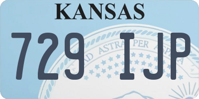 KS license plate 729IJP