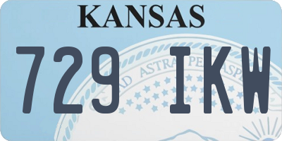 KS license plate 729IKW