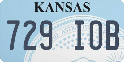 KS license plate 729IOB