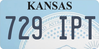 KS license plate 729IPT