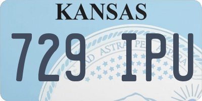 KS license plate 729IPU