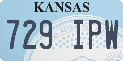 KS license plate 729IPW