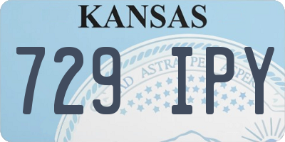 KS license plate 729IPY
