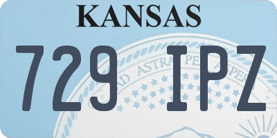 KS license plate 729IPZ