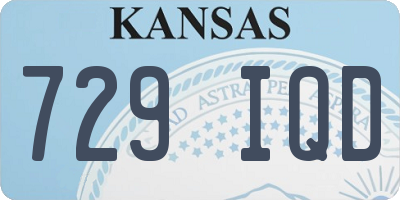 KS license plate 729IQD