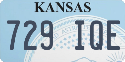 KS license plate 729IQE