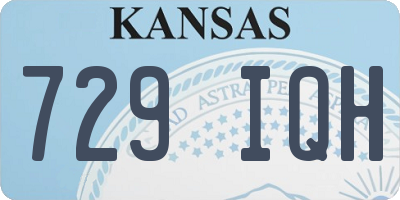 KS license plate 729IQH