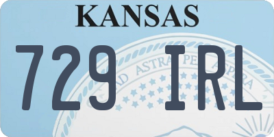 KS license plate 729IRL