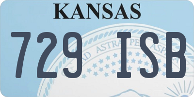 KS license plate 729ISB