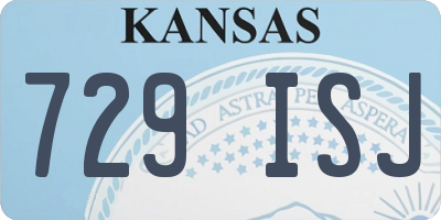 KS license plate 729ISJ