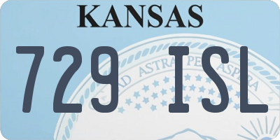 KS license plate 729ISL