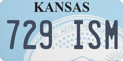 KS license plate 729ISM
