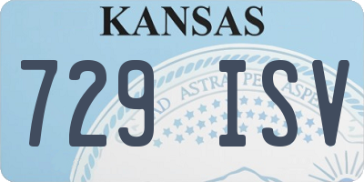 KS license plate 729ISV