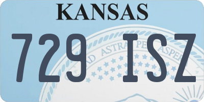 KS license plate 729ISZ
