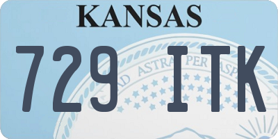 KS license plate 729ITK