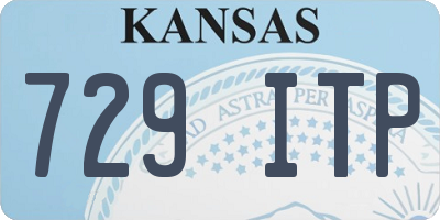 KS license plate 729ITP